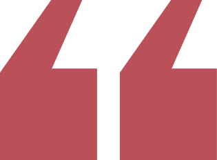 Graphic of red quotation marks